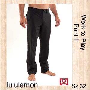 lululemon Work to Play Pant II black Sz 32